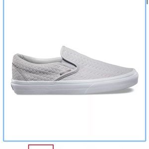 Like New Vans Embossed Woven Suede Sneakers